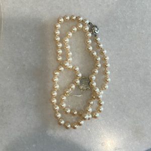 Vintage Faux Pearls 24”